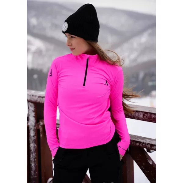  Dámská funkční termo mikina premium ALTISPORT VOJ/ALW000TER03 FLUO PINK 
