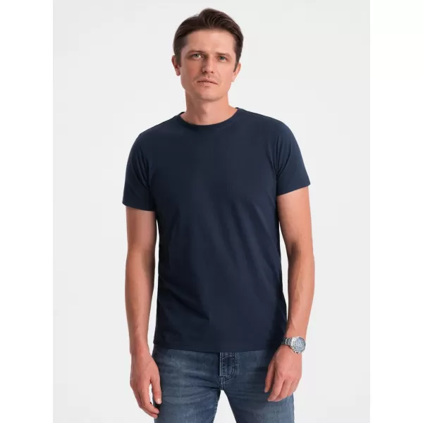  Pánské triko OMBRE OM-TSBS-0146 NAVY BLUE 