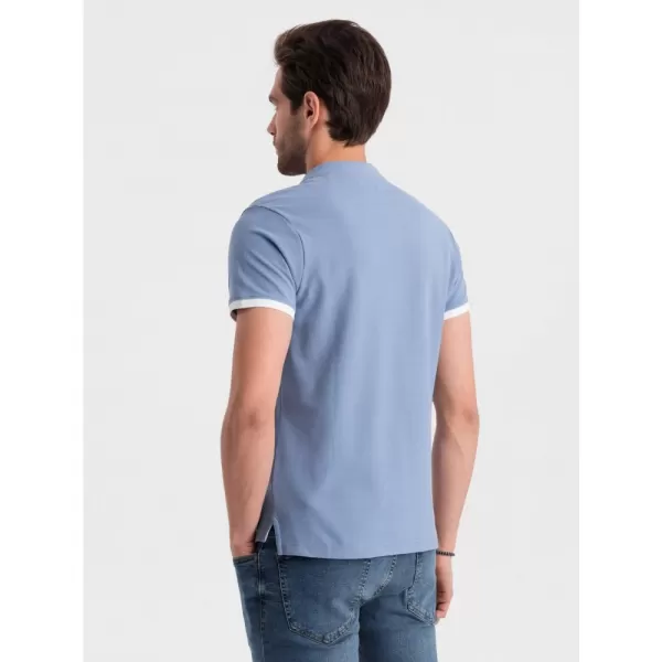  Pánské triko OMBRE OM-TSCT-0156 BLUE 
