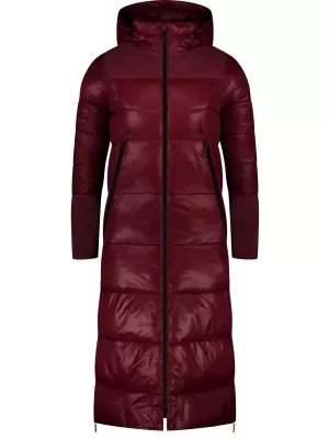 Dámský zimní kabát NORDBLANC WINTERNIGHT NBWJL8077 VÍNOVÁ