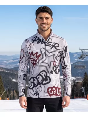 Pánská funkční termo mikina premium ALTISPORT VOJ/ALM054TER03 TMAVĚ ŠEDÁ