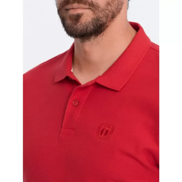  Pánské triko s límečkem OMBRE S1374 RED 