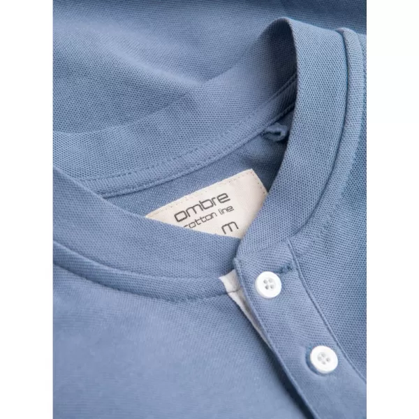  Pánské triko OMBRE OM-TSCT-0156 BLUE 