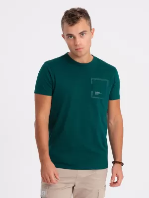 Pánské triko OMBRE OM-TSPT-0154 MARINE