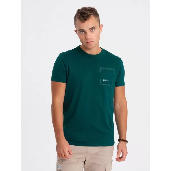  Pánské triko OMBRE OM-TSPT-0154 MARINE 