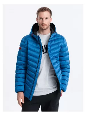 Pánská bunda OMBRE OM-JALP-0121 INTENSE BLUE