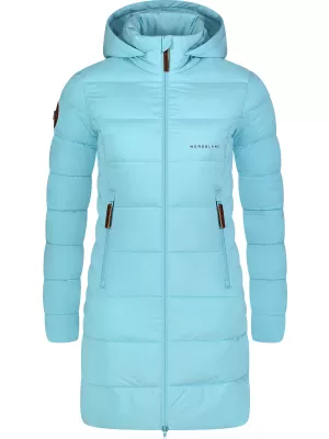 Dámský zimní kabát NORDBLANC MOMENTS NBWJL8076 SVĚTLE MODRÁ