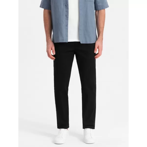  Pánské kalhoty OMBRE OM-PACP-0186 BLACK 