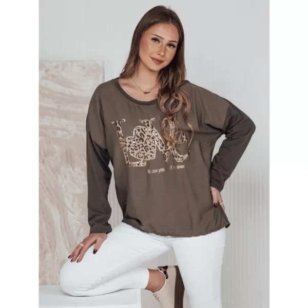  Dámské triko DSTREET LOVEGLOW KARAMELOVÁ 