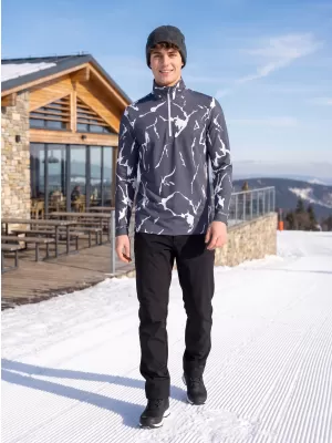 Pánská funkční termo mikina premium ALTISPORT VOJ/ALM052TER03 ŠEDÁ
