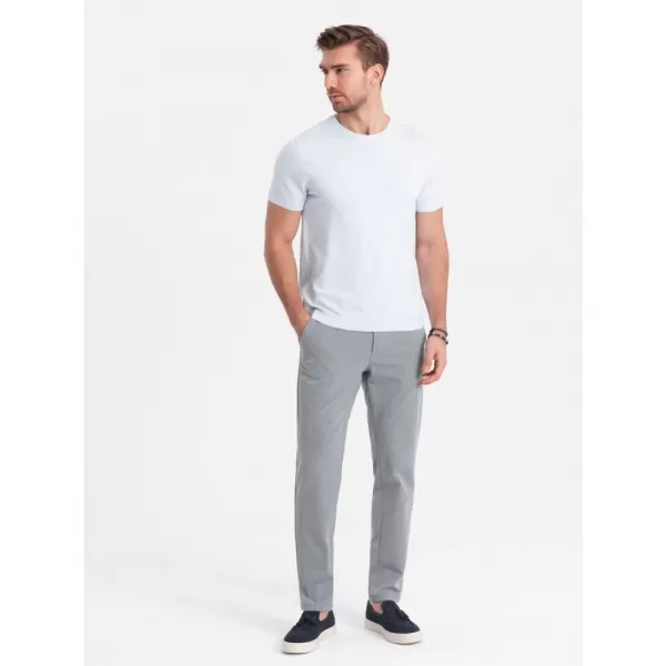  Pánské kalhoty OMBRE OM-PACP-0191 LIGHT GREY 