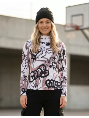 Dámská funkční termo mikina premium ALTISPORT VOJ/ALW054TER03 BÍLOŠEDÁ