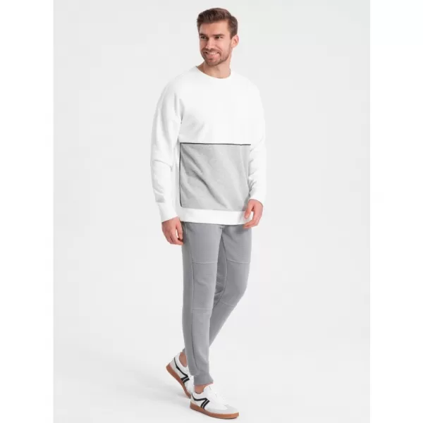  Pánské tepláky OMBRE OM-PASK-0129 GRAY 