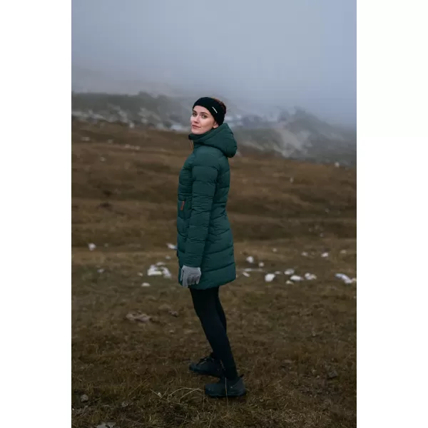  Dámský zimní kabát NORDBLANC MOMENTS NBWJL8076 TMAVĚ ZELENÁ 