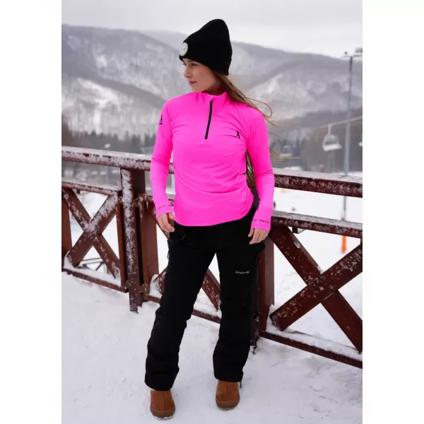  Dámská funkční termo mikina premium ALTISPORT VOJ/ALW000TER03 FLUO PINK 
