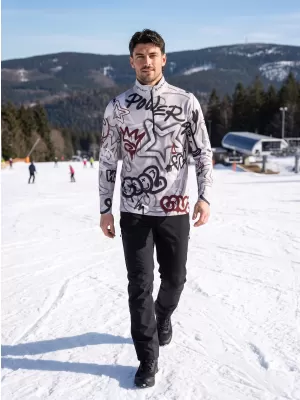 Pánská funkční termo mikina premium ALTISPORT VOJ/ALM054TER03 TMAVĚ ŠEDÁ