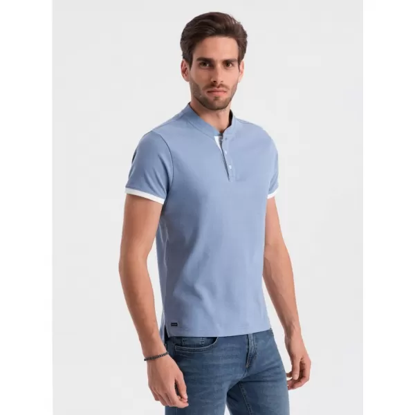  Pánské triko OMBRE OM-TSCT-0156 BLUE 