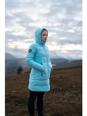 Dámský zimní kabát NORDBLANC MOMENTS NBWJL8076 SVĚTLE MODRÁ