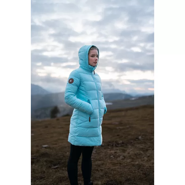  Dámský zimní kabát NORDBLANC MOMENTS NBWJL8076 SVĚTLE MODRÁ 