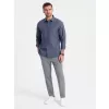 Pánské kalhoty OMBRE OM-PACP-0158 GREY