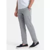Pánské kalhoty OMBRE OM-PACP-0191 LIGHT GREY