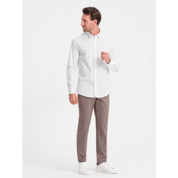  Pánská košile OMBRE OM-SHCS-0152 WHITE 