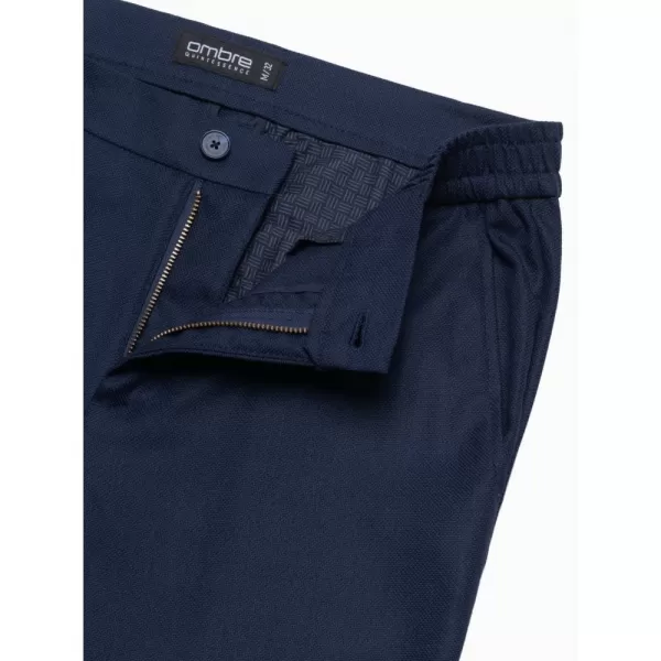  Pánské kalhoty OMBRE OM-PACP-0182 NAVY BLUE 