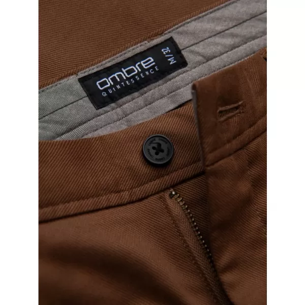  Pánské kalhoty OMBRE OM-PACP-0190 CARAMEL 