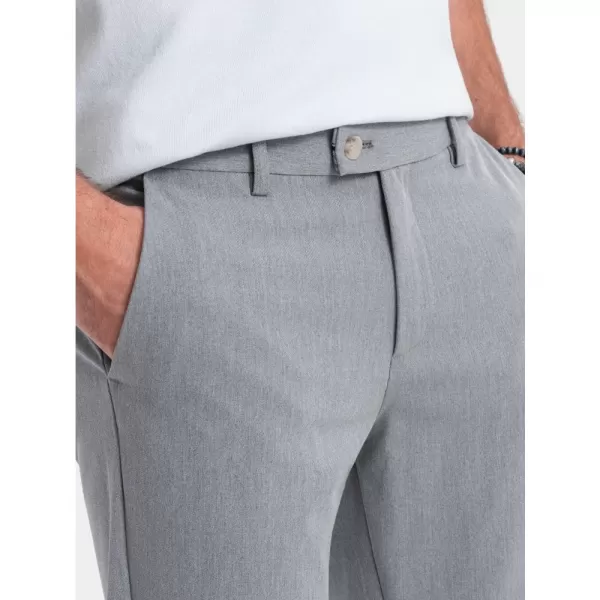  Pánské kalhoty OMBRE OM-PACP-0191 LIGHT GREY 