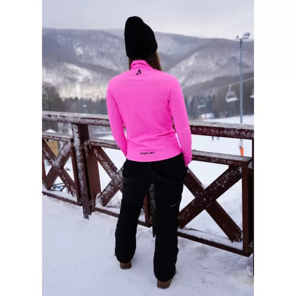  Dámská funkční termo mikina premium ALTISPORT VOJ/ALW000TER03 FLUO PINK 