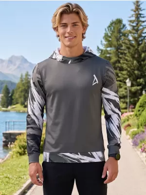 Pánská funkční mikina premium ALTISPORT VOJ/ALM039MI01 ŠEDÁ