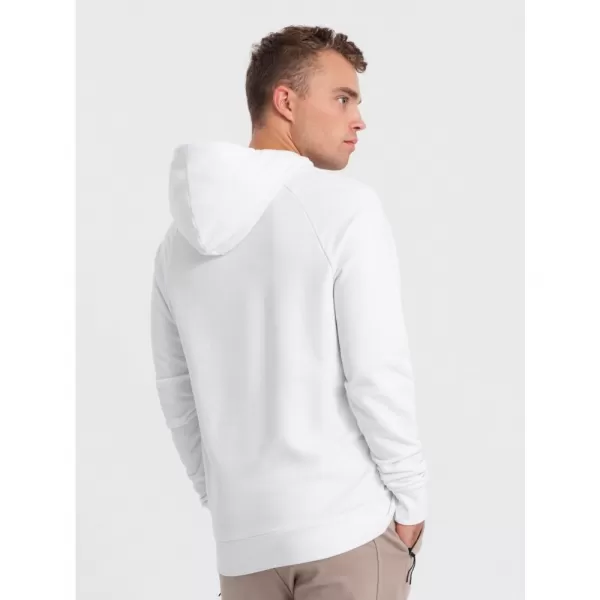  Pánská mikina OMBRE OM-SSPS-0151 WHITE 