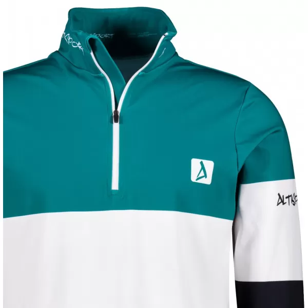  Pánská funkční termo mikina premium ALTISPORT VOJ/ALM051TER03 PETROLEJOVÁ/ČERNÁ 