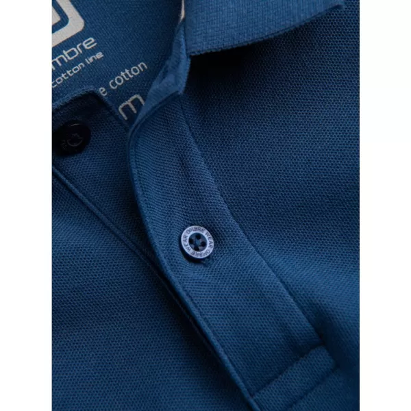  Pánské triko s límečkem OMBRE S1374 DARK BLUE 