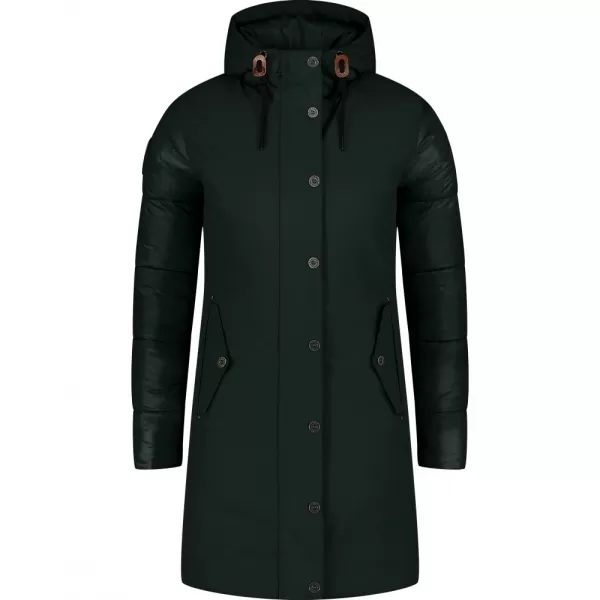  Dámský zimní kabát NORDBLANC WARMHUG NBWJL8073 TMAVĚ ZELENÁ 