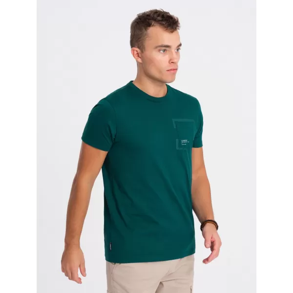  Pánské triko OMBRE OM-TSPT-0154 MARINE 