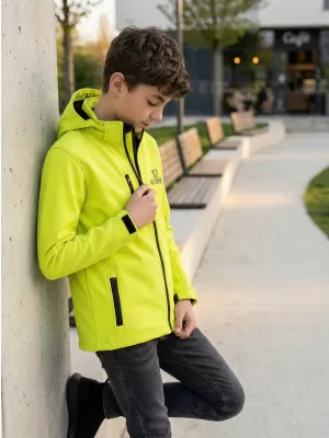 Dětská softshellová bunda ALTISPORT ALK006535 LIMETKOVÁ