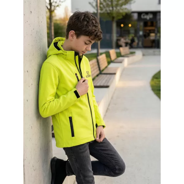  Dětská softshellová bunda ALTISPORT ALK006535 LIMETKOVÁ 