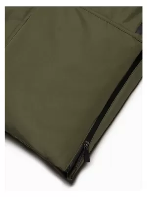 Pánská zimní bunda OMBRE OM-JALJ-0148 DARK OLIVE GREEN