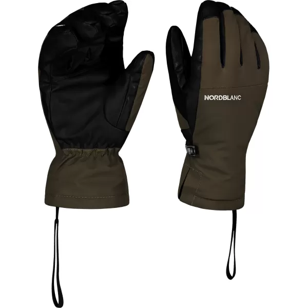  Lyžařské rukavice NORDBLANC ALPINE NBWG7862 ARMÁDNÍ ZELENÁ 