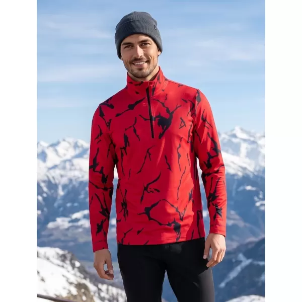  Pánská funkční termo mikina premium ALTISPORT VOJ/ALM052TER03 ČERVENÁ 