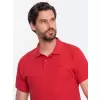 Pánské triko s límečkem OMBRE S1374 RED
