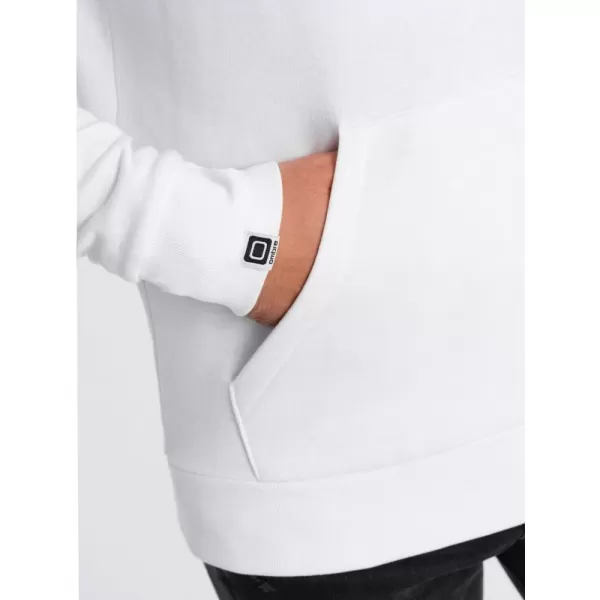  Pánská mikina OMBRE OM-SSPS-0150 WHITE 