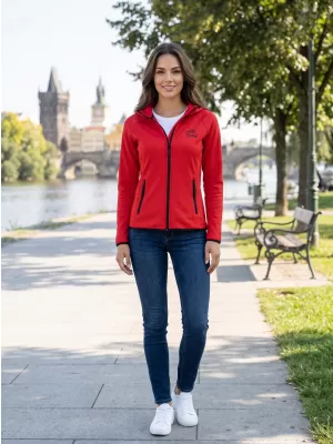 Dámská premium mikina ALTISPORT ALW056418 ČERVENÁ