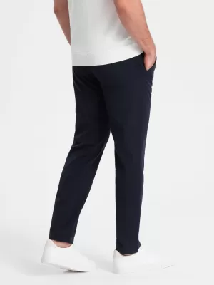 Pánské kalhoty OMBRE OM-PACP-0191 NAVY BLUE