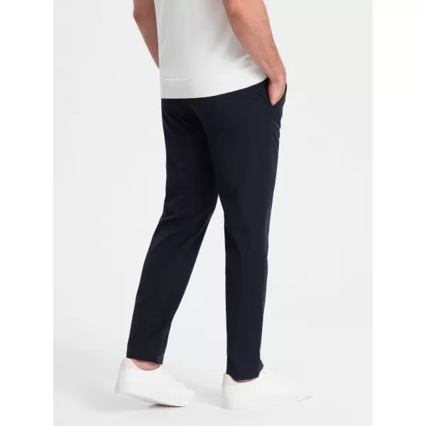  Pánské kalhoty OMBRE OM-PACP-0191 NAVY BLUE 