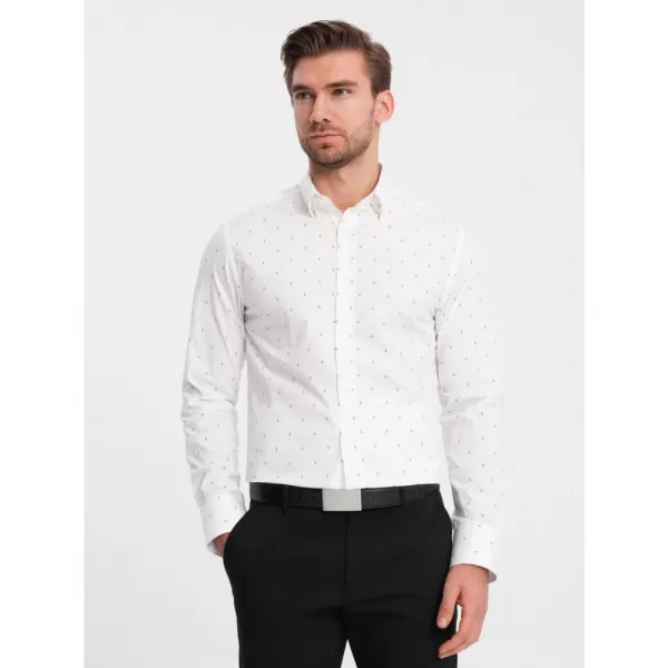  Pánská košile OMBRE OM-SHCS-0156 WHITE 