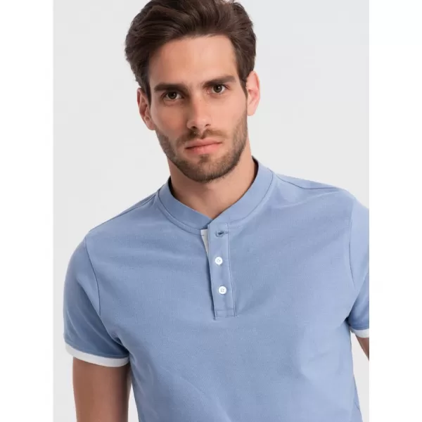  Pánské triko OMBRE OM-TSCT-0156 BLUE 