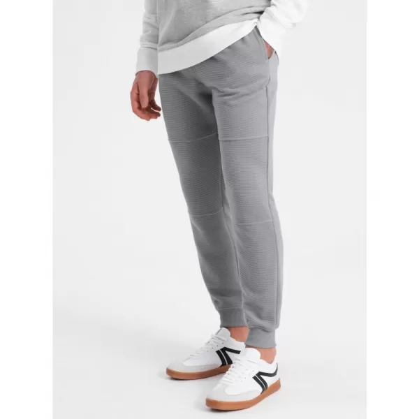  Pánské tepláky OMBRE OM-PASK-0129 GRAY 