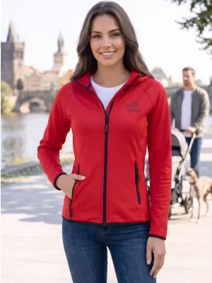 Dámská premium mikina ALTISPORT ALW056418 ČERVENÁ